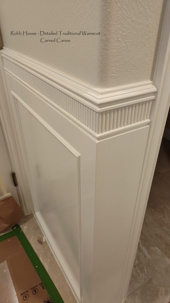 Carved Canoe LLC - Detailed traditional wainscotting