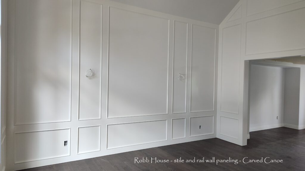Carved Canoe LLC - Robb House wall paneling - finish carpentry