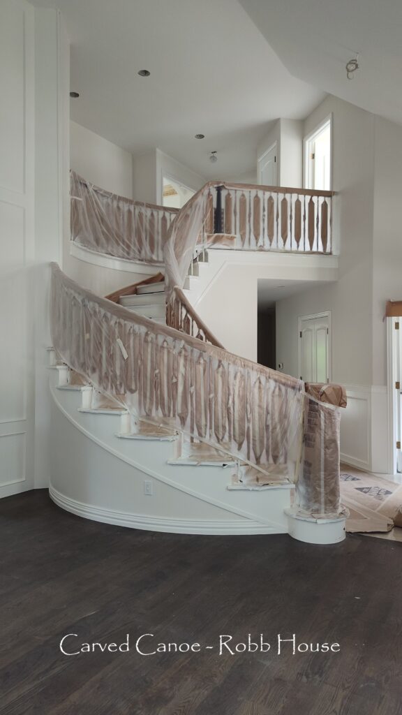 Carved Canoe LLC - Robb House wall paneling - finish carpentry